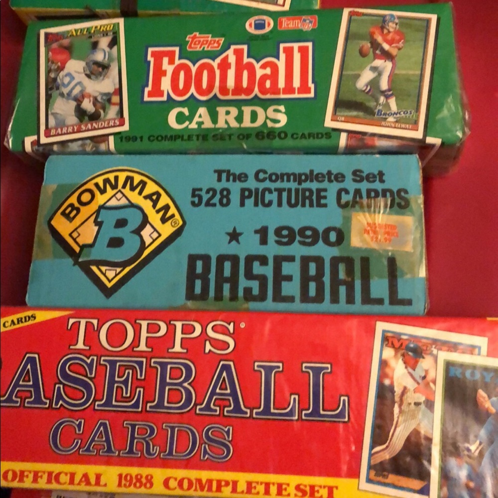 Baseball cards complete sets